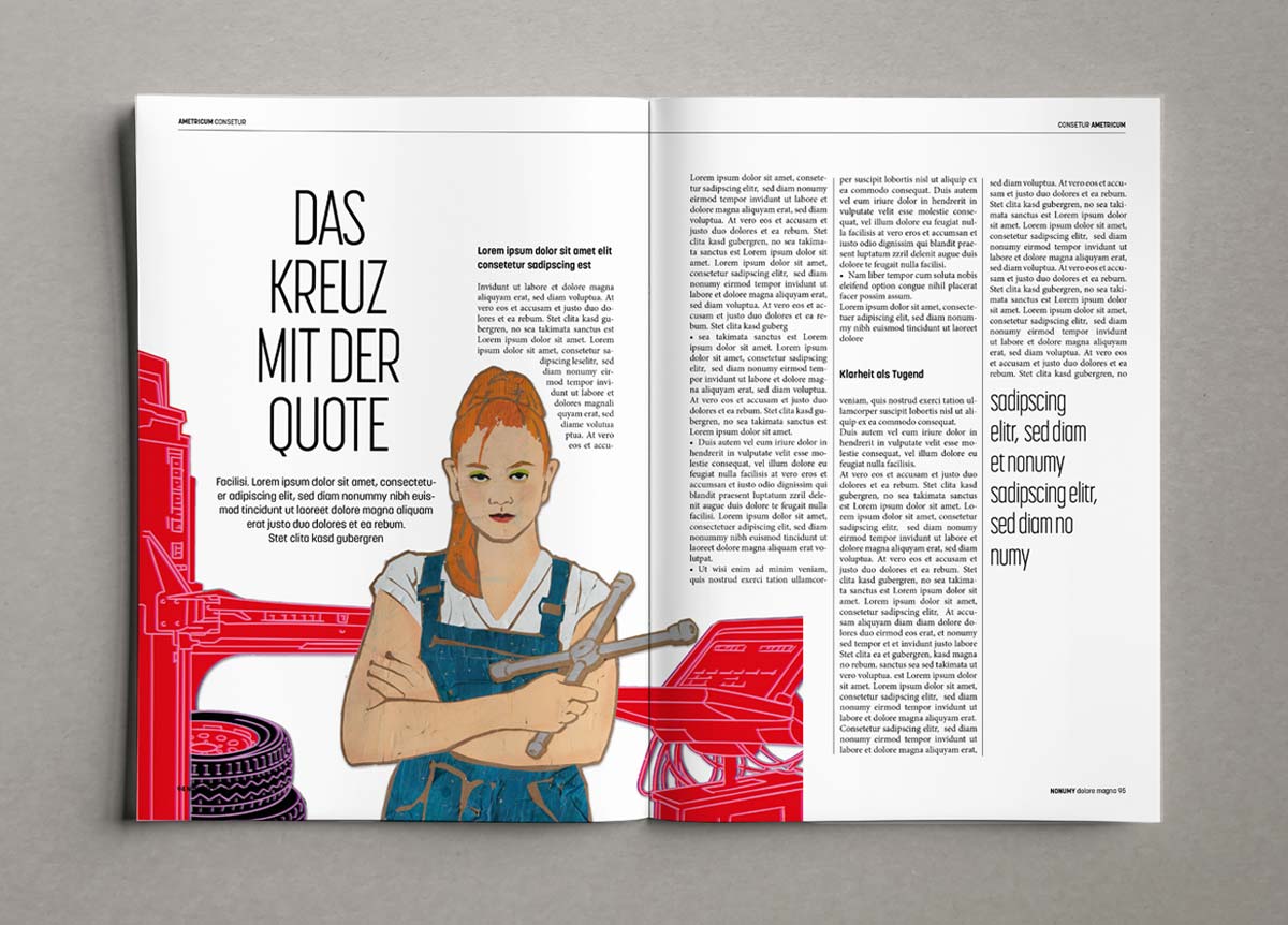 Papiercollage, Illustration zum Thema Sport mit über 40