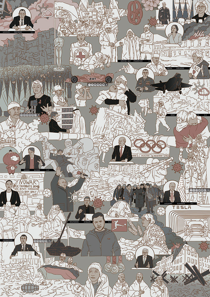 Die Märznachrichten 2022 - ein Kunstprojekt von Katja Weikenmeier